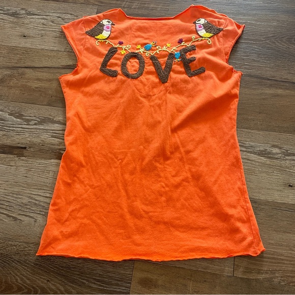 Y2K Joystick embroidered bohemian free spirit boho tank top S - Picture 6 of 6